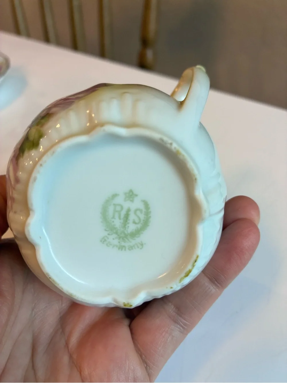 Reinhold Schlegelmilch german Floral Porcelain Creamer